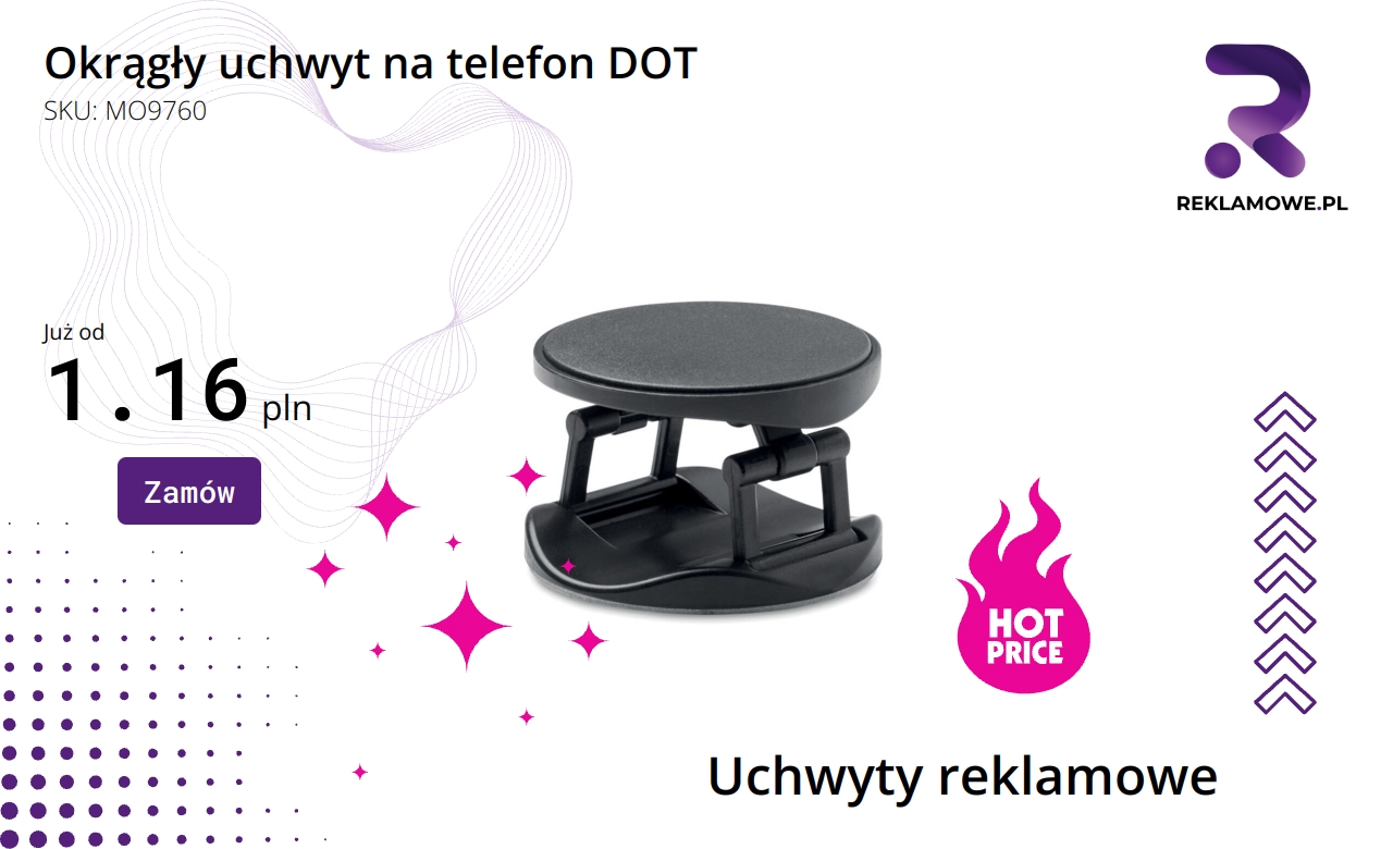 Okrągły uchwyt na telefon DOT