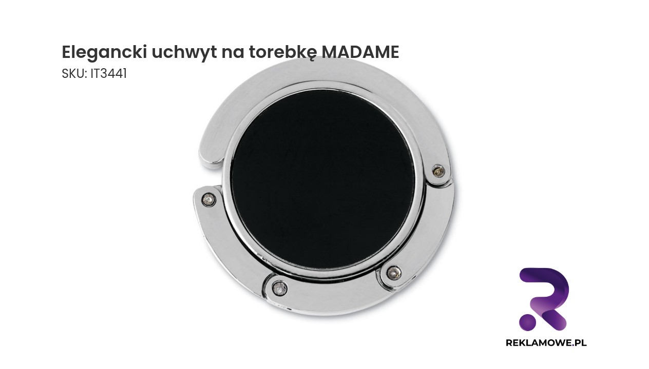 Elegancki uchwyt na torebkę MADAME Elegancki uchwyt na torebkę MADAME – stylowy dodatek do torebki