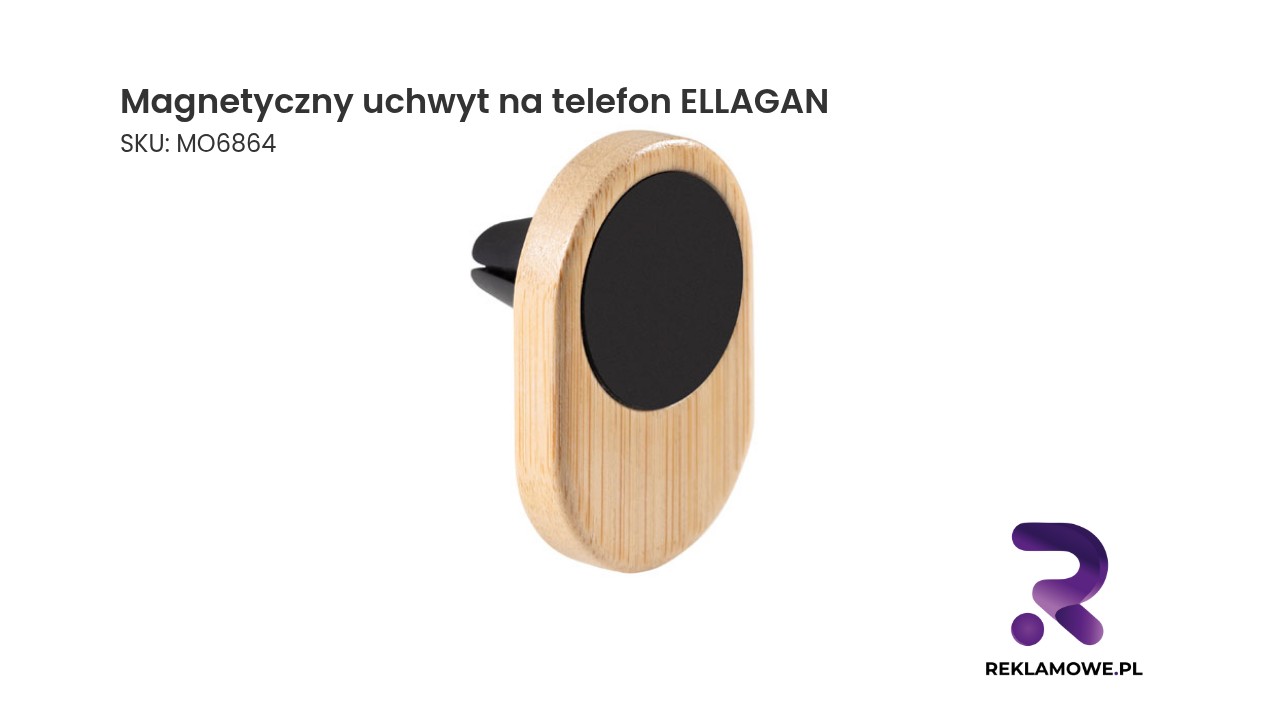 Magnetyczny uchwyt na telefon ELLAGAN Magnetyczny uchwyt na telefon ELLAGAN – praktyczny uchwyt do smartfona