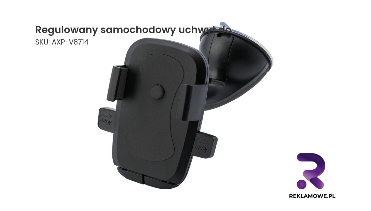 Regulowany samochodowy uchwyt do telefonu Regulowany uchwyt samochodowy do montażu na desce rozdzielczej lub szybie