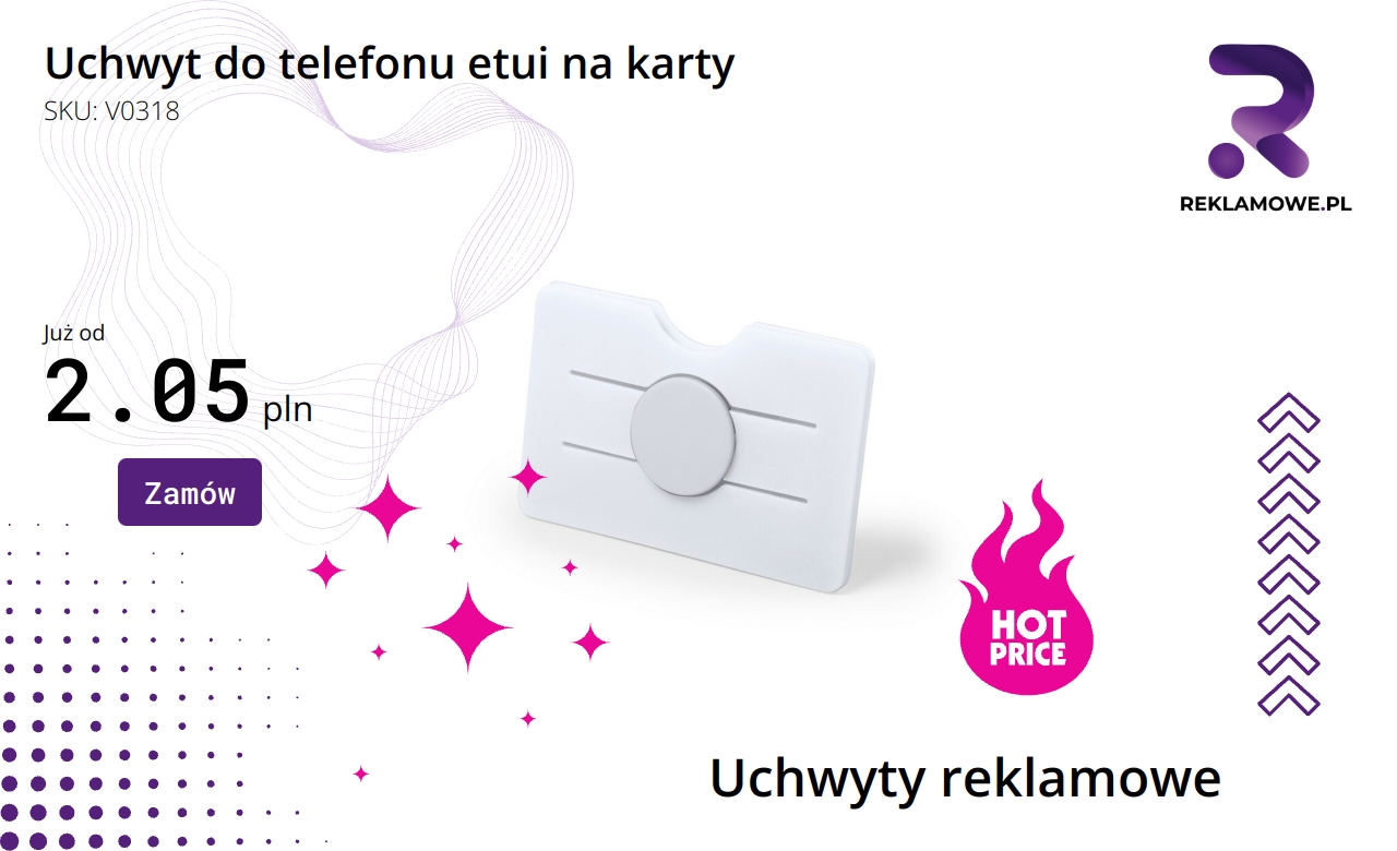 Uchwyt do telefonu z etui na karty