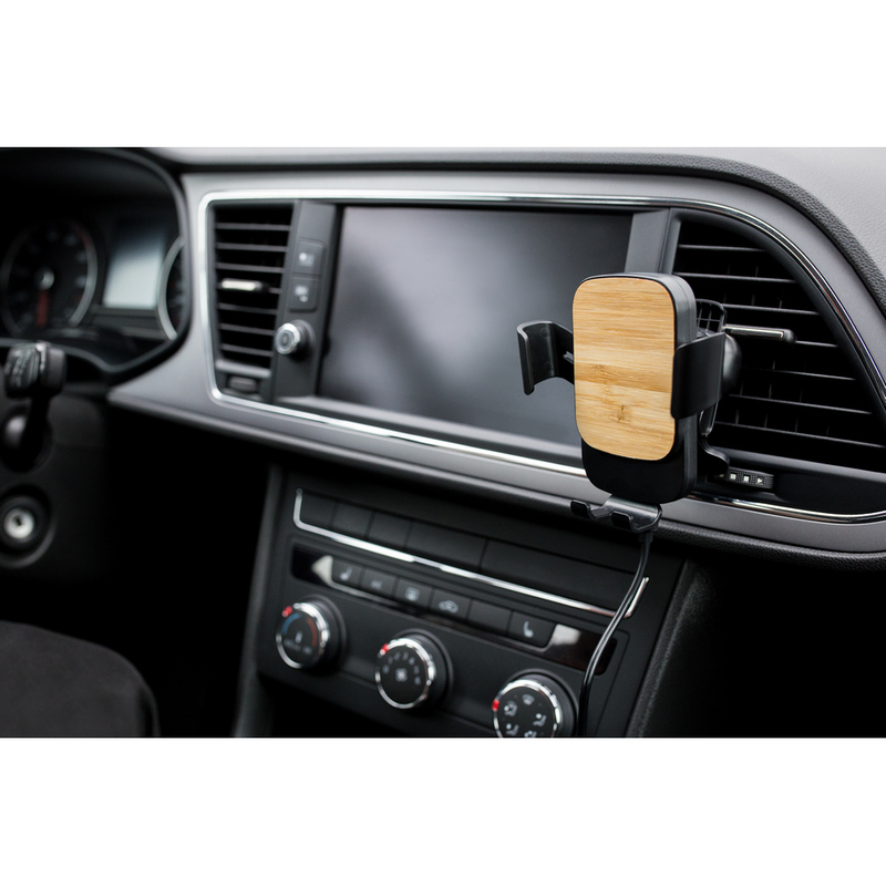 Uchwyt reklamowy grawitacyjny samochodowy uchwyt do telefonu, ładowarka bezprzewodowa 15w | amberle VA107_A Grawitacyjny samochodowy uchwyt do telefonu, ładowarka bezprzewodowa 15W | Amberle VA107_A