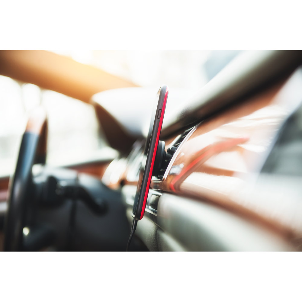 Uchwyt reklamowy planck. aluminiowy uchwyt samochodowy na telefon 97156_amb PLANCK. Aluminiowy uchwyt samochodowy na telefon 97156_amb