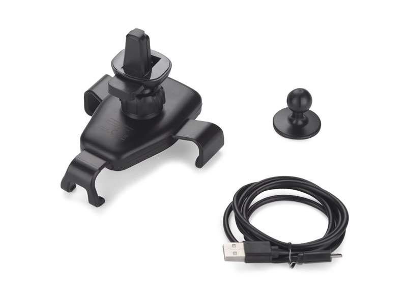 Uchwyt reklamowy uchwyt do telefonu z ładowarką indukcyjną gari 15w usb-c 09178-02_g Uchwyt do telefonu z ładowarką indukcyjną GARI 15W USB-C 09178-02_g